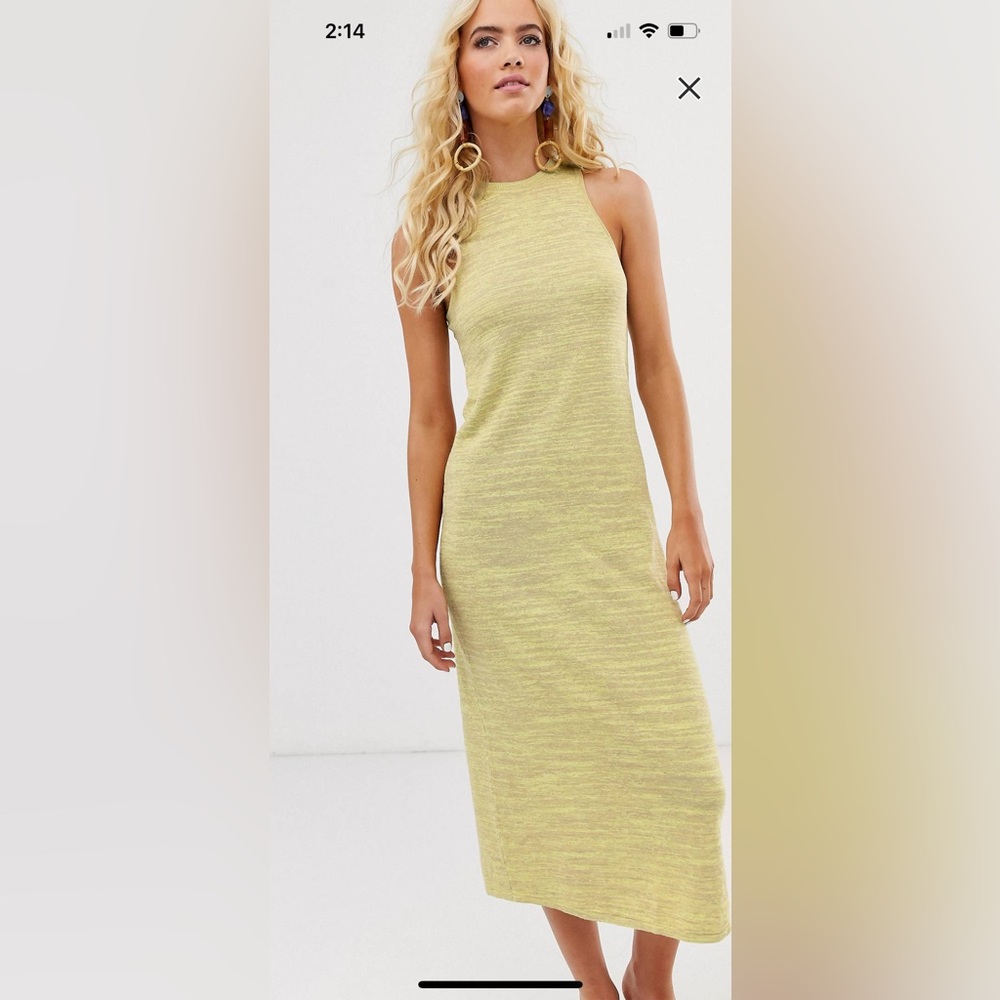 & Other Stories knit midi dress